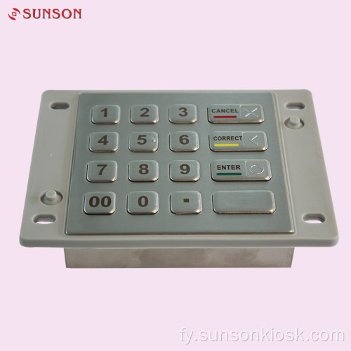 Metalen fersifere PIN-pad